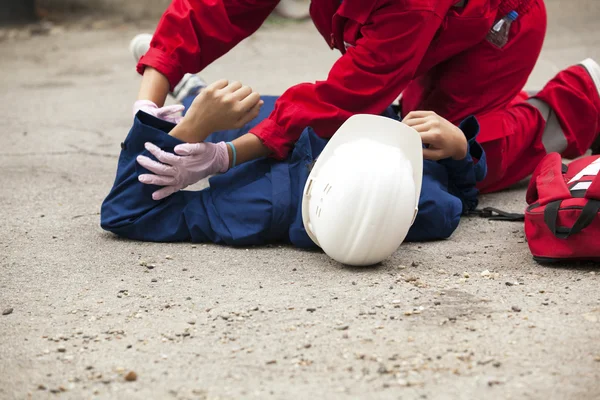 Accidente de trabajo Imágenes de stock libres de derechos