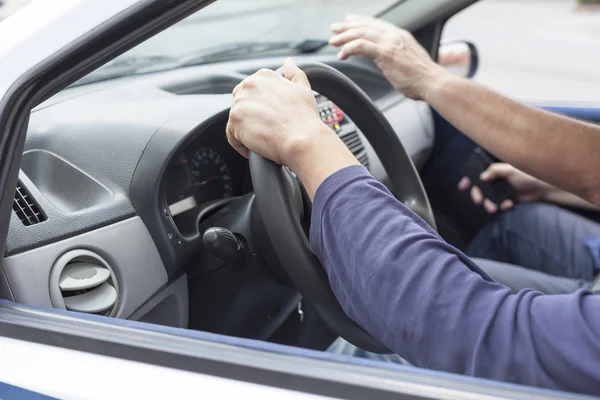 Aprender a conducir un coche —  Fotos de Stock