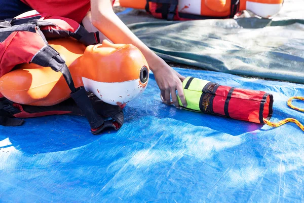 Lifeguard Rescue Course Training Water Drowning Dummy — Stock Photo, Image