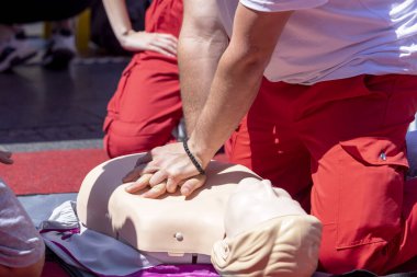 First aid and Cardiopulmonary resuscitation procedure training