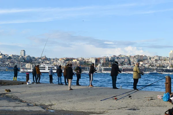 Stambuł Turcja Bosfor Dardanele Odległe Wybrzeże Trasa Morska — Zdjęcie stockowe