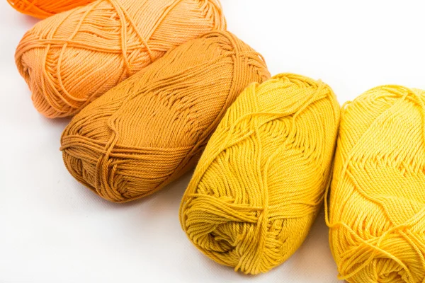Colorful skeins of Yarn — Stock Photo, Image