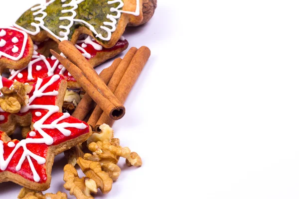 Decoración de Navidad, galletas de jengibre — Foto de Stock