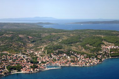 sutivan, brac Adası üzerinden görünüm