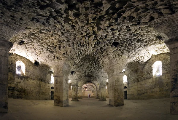 Underground diocletian Sarayı, bölünmüş şehri, Hırvatistan — Stok fotoğraf