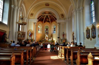 Kilise interier düğün töreni