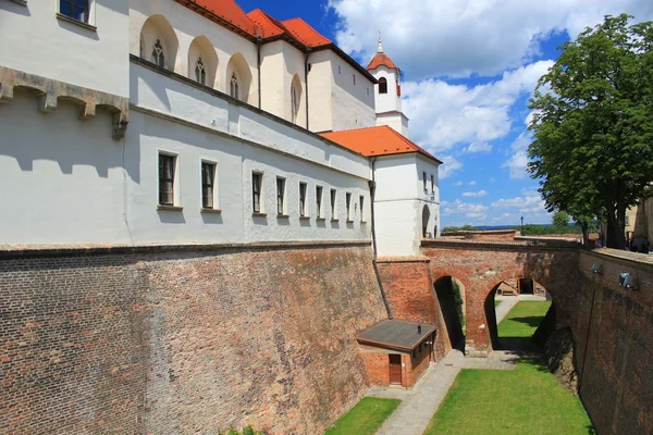 Most nad fosą, zamek Špilberk w brno, Republika Czeska — Zdjęcie stockowe