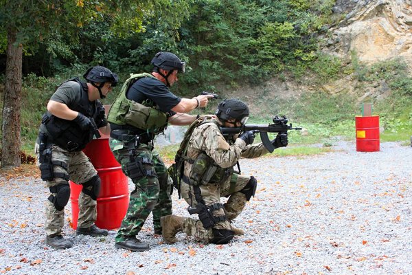 special police unit in training