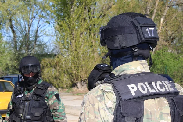 Formación de unidades policiales especiales — Foto de Stock