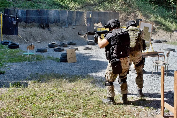 Special police unit in training — Stock Photo, Image