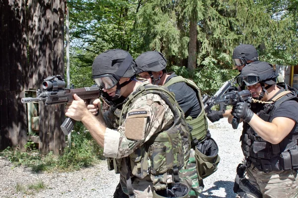 Unità speciale di polizia in addestramento — Foto Stock