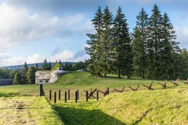 Tschechische Republik Orlicke Hory September 2022 Tschechischer Kriegsbunker Aus Dem — Stockfoto