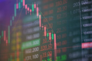 Borsa döviz grafiği grafiği, borsa grafiği, borsa grafiği, şamdan finansal yatırım ticareti, Forex grafik işi veya grafik ekranındaki eğilimde gösterge ile kripto para birimi teknik fiyatının ticareti