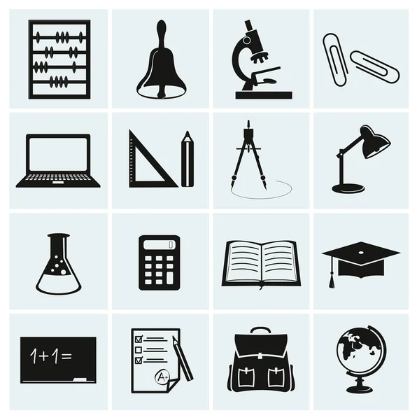 School and education icons. — Stock Vector