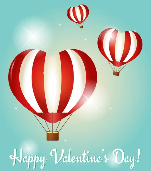 Tarjetas de felicitación del Día de San Valentín. Ilustración vectorial . — Vector de stock