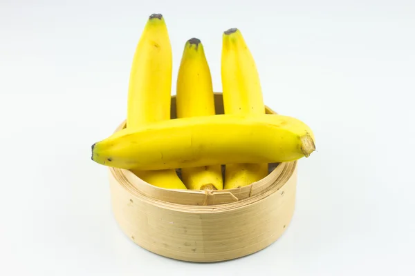 Banaan geïsoleerd op witte achtergrond — Stockfoto