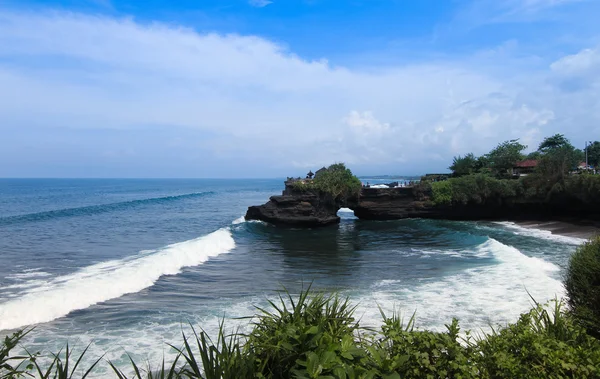 Bella scena a Tanah Lot Bali Indonesia — Foto Stock