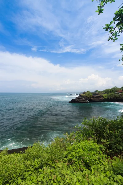 Piękna scena w tanah lot bali Indonezja — Zdjęcie stockowe