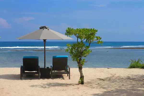 Endonezya Bali plaj sandalyeleri plaj