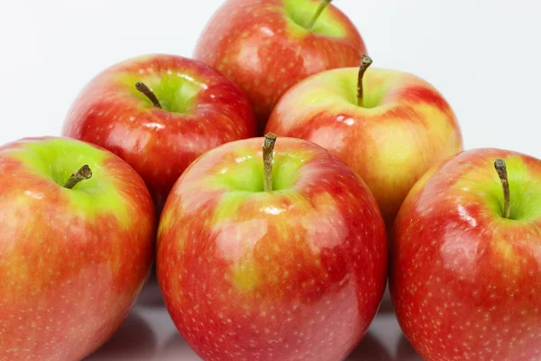 Red apples isolated on white background — Stock Photo, Image