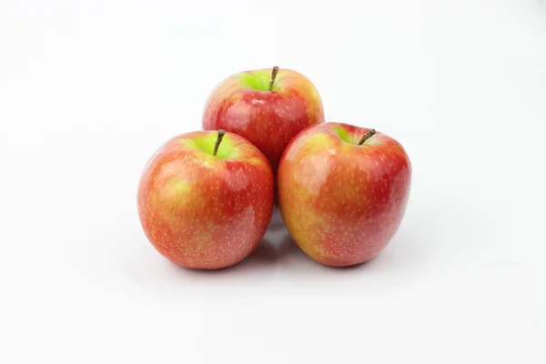 Vörös alma izolált fehér háttér — Stock Fotó