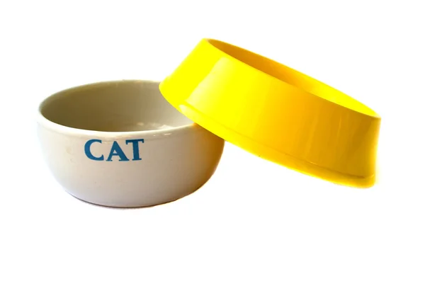 猫碗 — 图库照片