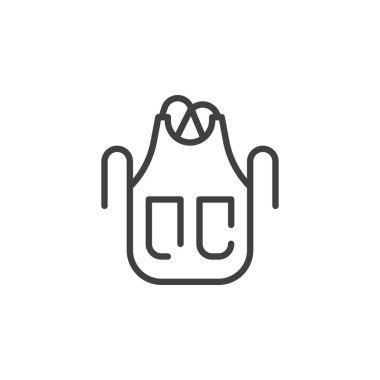 Cep satırı simgesi olan önlük