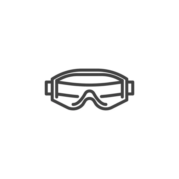 Safety Glasses line icon — Stock Vector