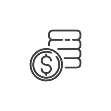 dolar paraları satırı simgesi