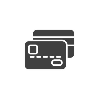 Plastik Kredi kartı vektör simgesi