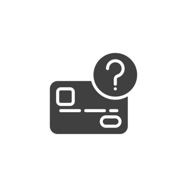 Kredi kartı bilinmeyen aktarım vektörü simgesi