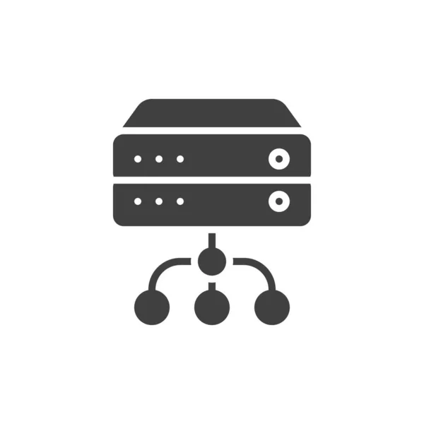 Base de datos servidor conexión vector icono — Archivo Imágenes Vectoriales