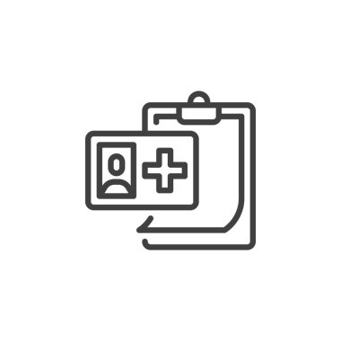 Tıbbi kayıt satırı simgesi