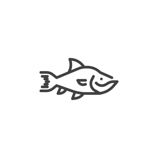 鯉魚線アイコン — ストックベクタ