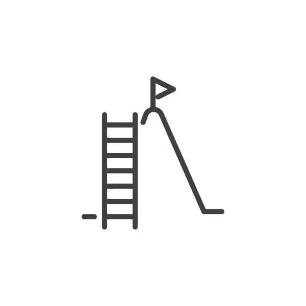 职业阶梯线图标 — 图库矢量图片