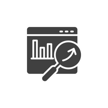 Dijital Pazarlama, analitik vektör simgesi
