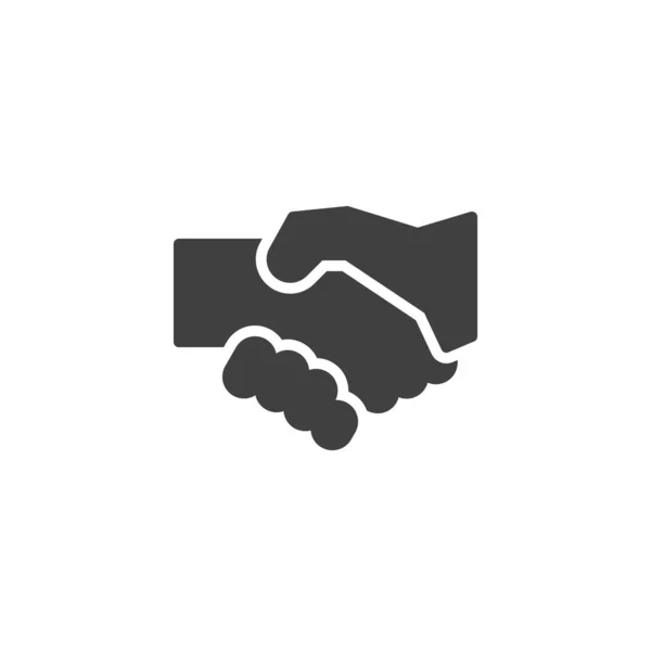 Partnership, handshake vector icon — Stock Vector