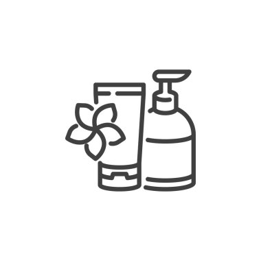 Kozmetik şişe hattı simgesi