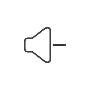 Ses düzeyi indirme simgesi