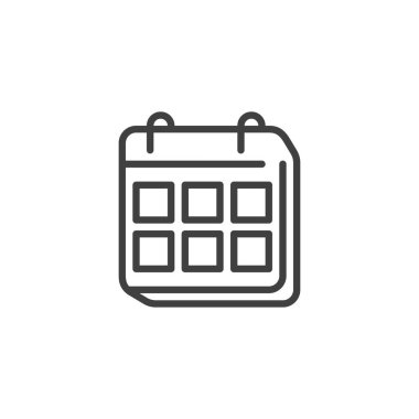 Takvim sayfa satırı simgesi