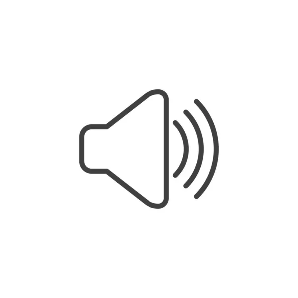 Audio hangszóró line ikon — Stock Vector