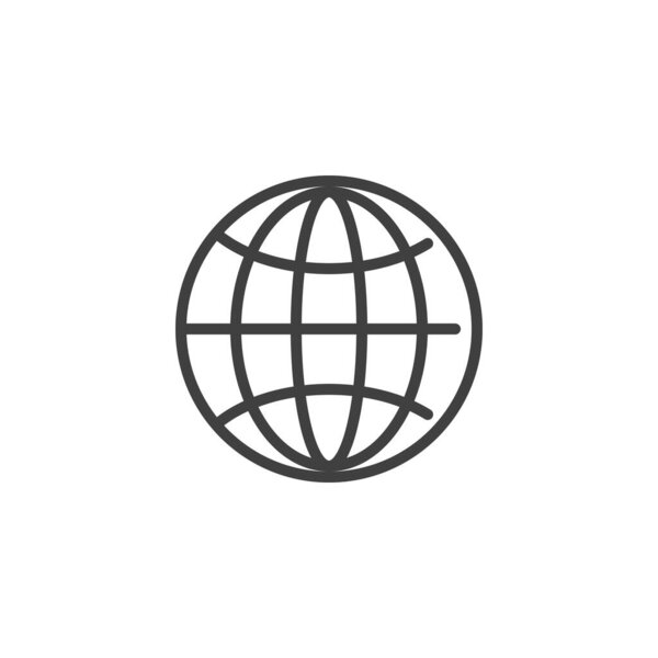 Интернет, иконка веб-линии