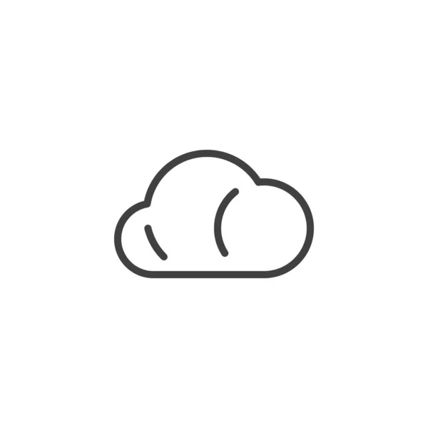 Cloud lijn pictogram — Stockvector