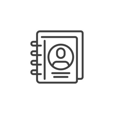 İletişim defteri satırı simgesi