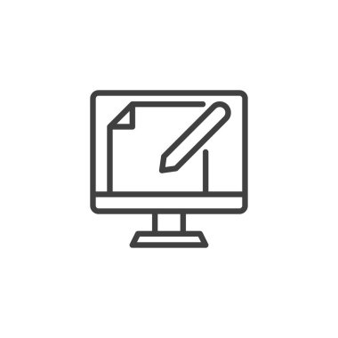 Çevrimiçi eğitim hattı simgesi