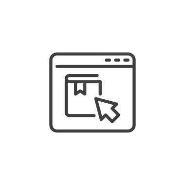 Çevrimiçi kitap okuma simgesi