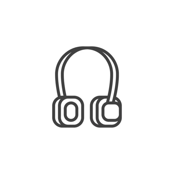 Icono de línea auriculares — Archivo Imágenes Vectoriales