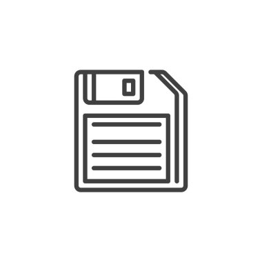 Disket çizgisi simgesi