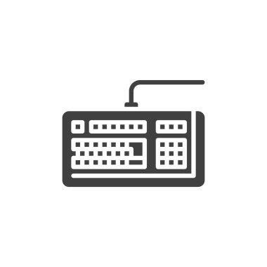 bilgisayar klavye vektör simgesi