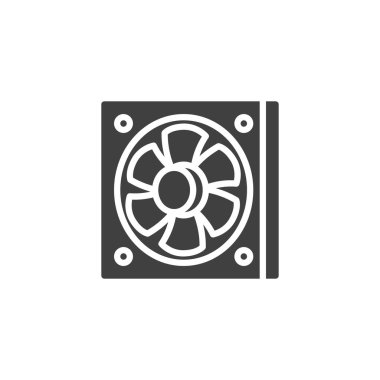 Bilgisayar fan vektör simgesi